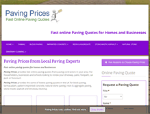 Tablet Screenshot of pavingprices.co.uk